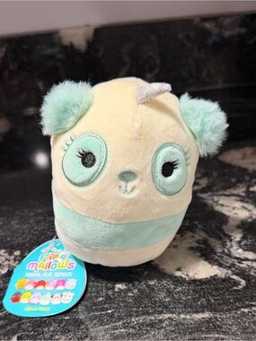 Squishmallows Mint and Cream Unicorn Bear Plush